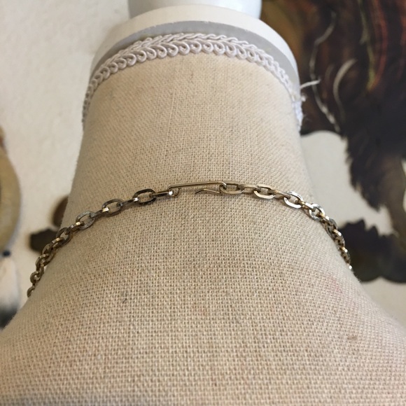 Vintage 70s waffle disc necklace and earring set - Picture 4 of 8